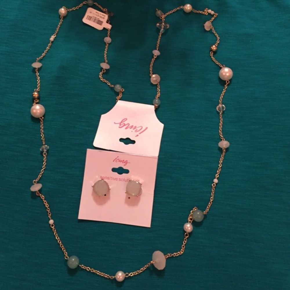Icing Necklace & Earrings Set